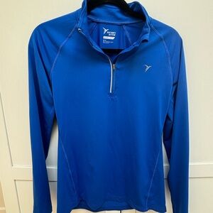 Old Navy Active Blue Quarter Zip Go-Dry Pullover XS